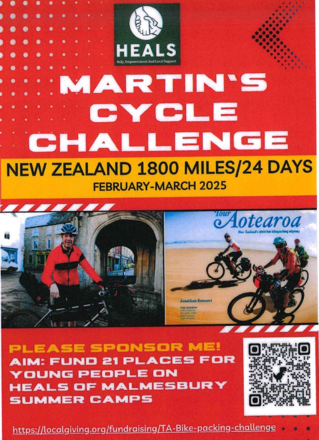 Martin's Cycle Challenge - Raising Funds for HEALS of Malmesbury Summer Camp